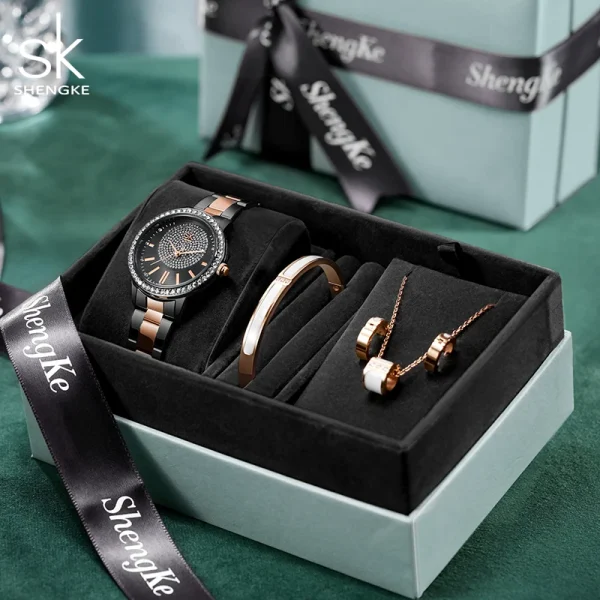 Watch and jewelry gift set