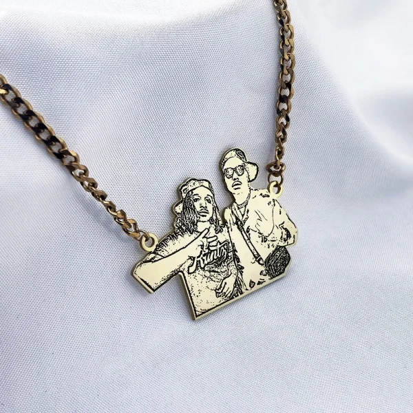 Personalized photo necklace for family